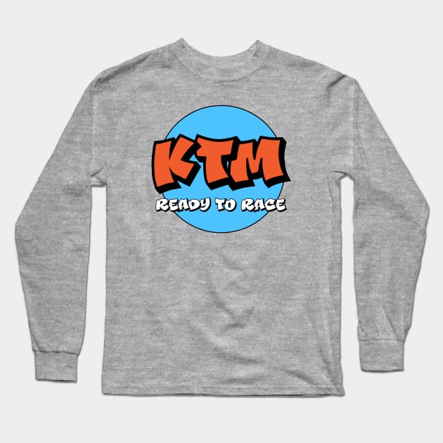 KTM Orange Race Long Sleeve T-Shirt by Shiyi Studio